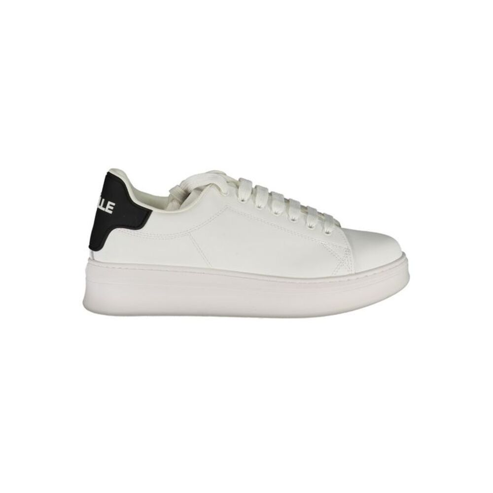 Gaelle Paris White Polyurethane Men Men's Sneaker